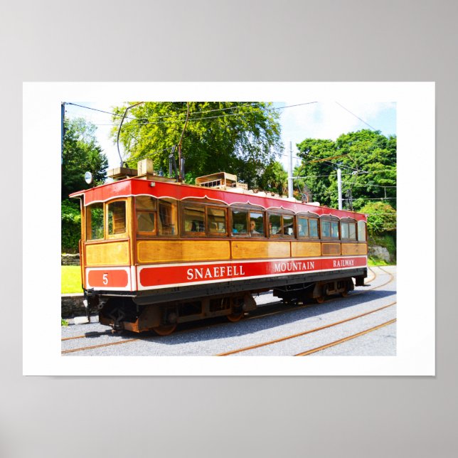 Pôster Comboio de montanha Snaefell (Frente)
