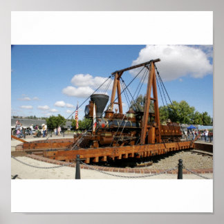 Pôster Comboio histórico giratório