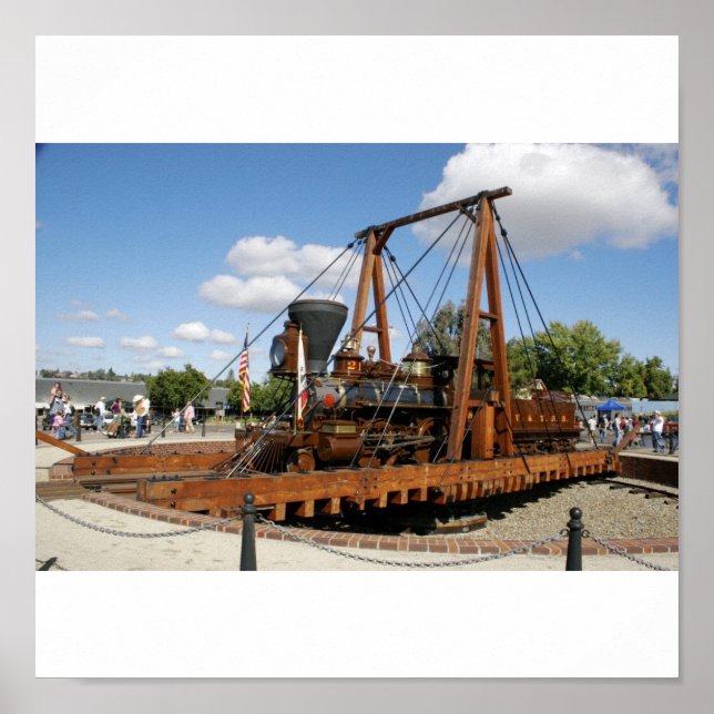 Pôster Comboio histórico giratório (Frente)