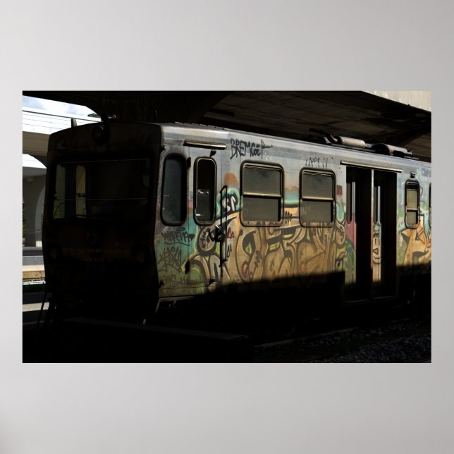 Poster Comboio local antigo (Frente)