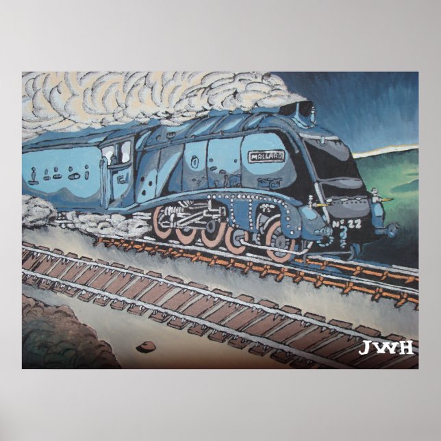 Pôster comboio Mallard (Frente)