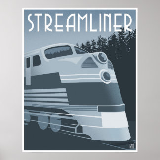 Poster Comboio Streamliner