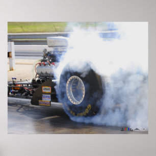 Pôster Combustível Dragster da nostalgia de Osceola