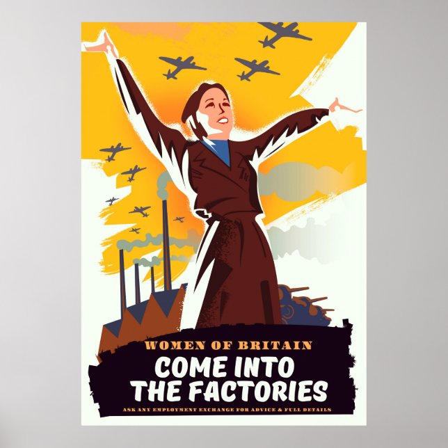 Poster Come into the Factories (Frente)
