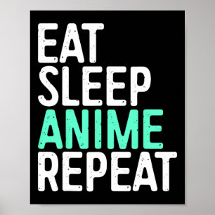 Poster Come Sleep Anime Repete O Passo De Animação Japonê