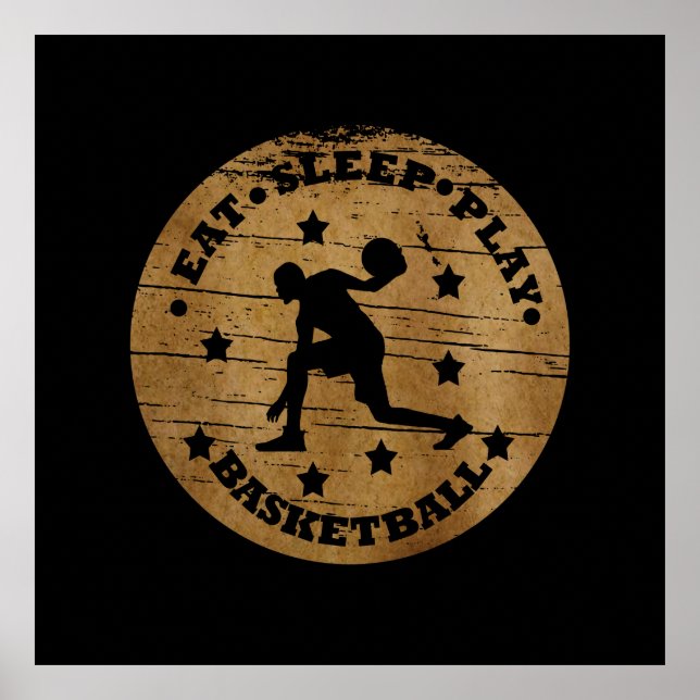 Poster Come sleep basquetebol (Frente)