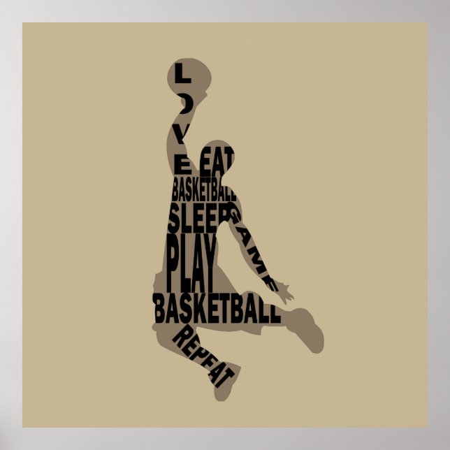 Poster Come sleep basquetebol (Frente)