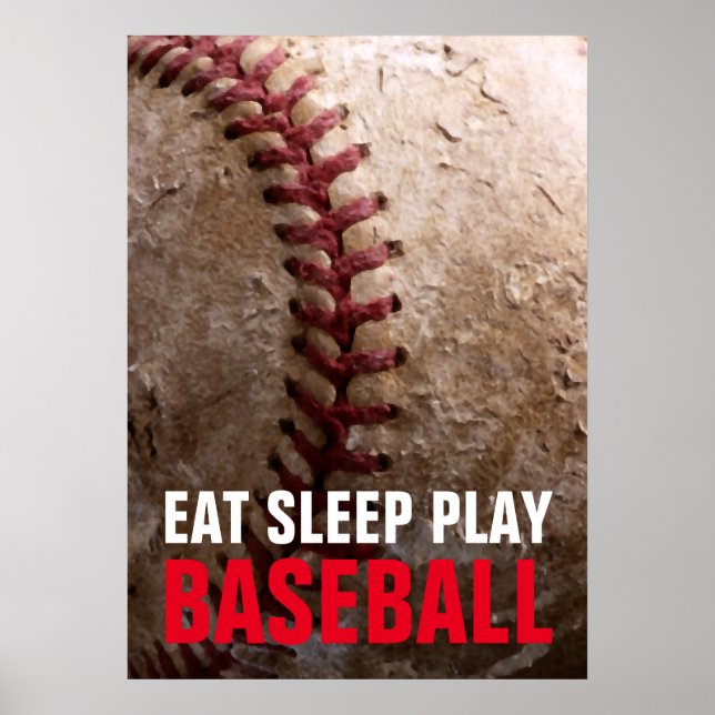 Poster Come Sleep Play Baseball (Frente)