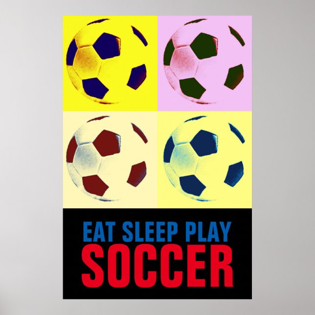Poster Come Sleep Play Soccer Trabalho de arte (Frente)