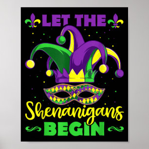 Poster Começam as Travessuras Máscara de Cabelo de Jester