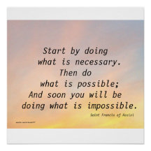 COMECE FAZENDO RUAS. POSTER FRANCIS