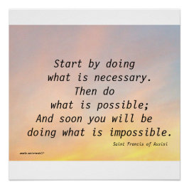 PÔSTER COMECE FAZENDO RUAS. POSTER FRANCIS