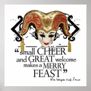 Pôster Comédia de citações do banquete dos erros