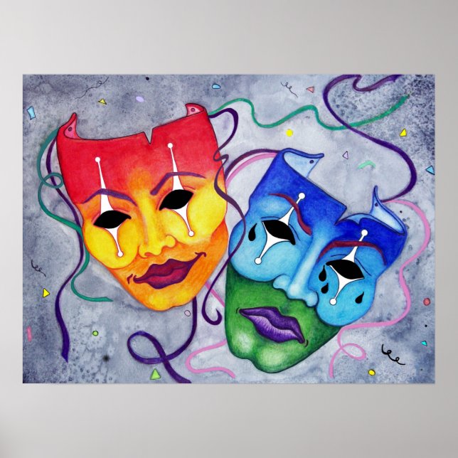 Poster Comédia e Tragédia (Frente)