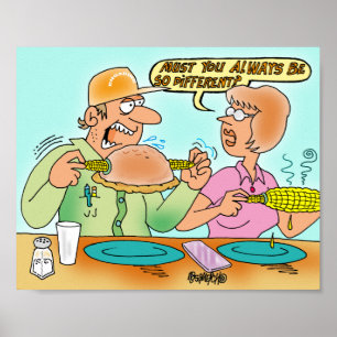 Poster Comedor pastoso de Yooper que usa suportes do