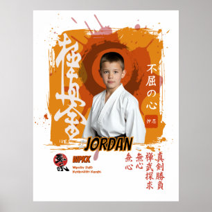 Poster Comemoração de Cinto de Aluno de Dojo Kyokushin