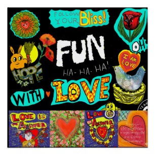 Pôster Comemoração divertida Encontre sua felicidade