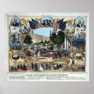 Poster Comemorando a 15a alteração - 1870 -
