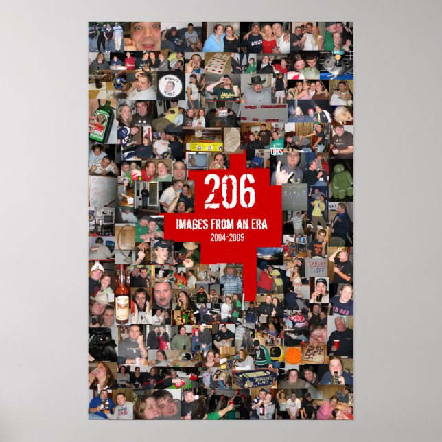 poster comemorativa de 206 (Frente)