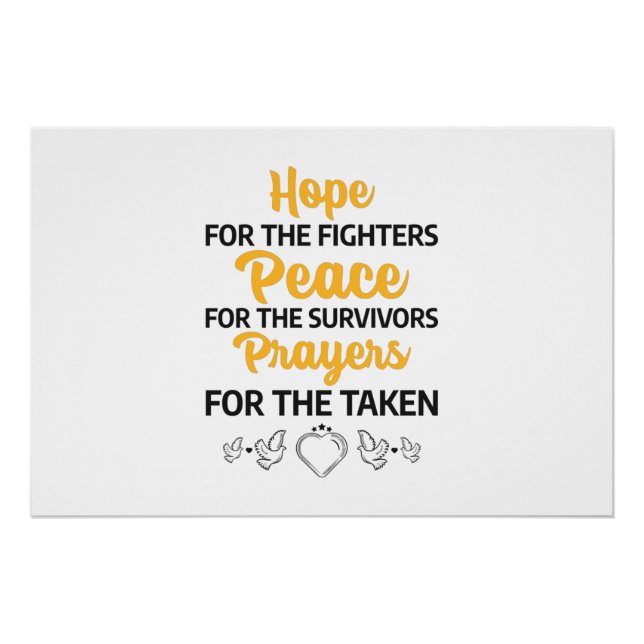 Pôster comemorativa do dia do cancer do mundo (Frente)