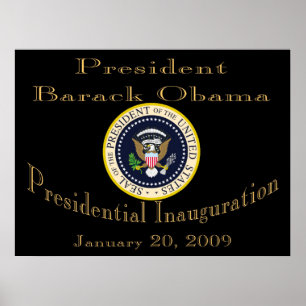 Poster comemorativa do Presidente Obama