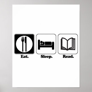Pôster comer como dormir ler