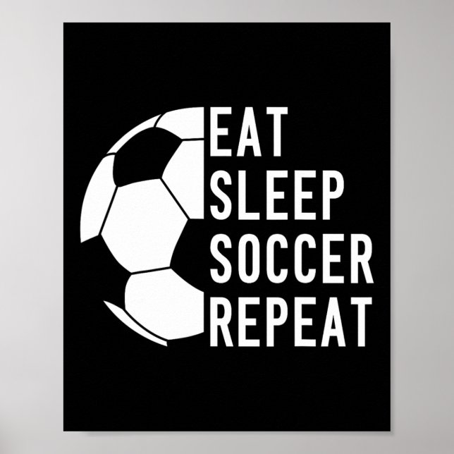 Poster Comer Dormir Futebol Repetir Péll  (Frente)