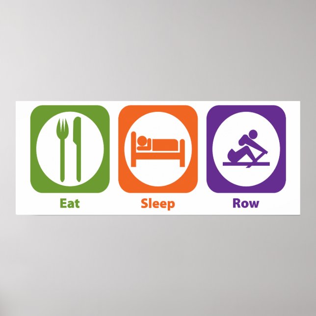 Pôster Comer Fila do Sono (Frente)