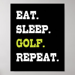 Poster Comer Golf Golf Ball Clusters Golfistas