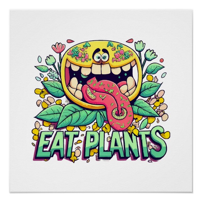 Pôster Comer Plantas (Frente)