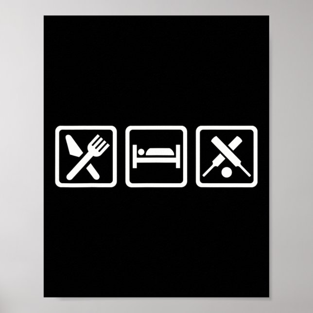 Poster Comer Sono Críquete  (Frente)