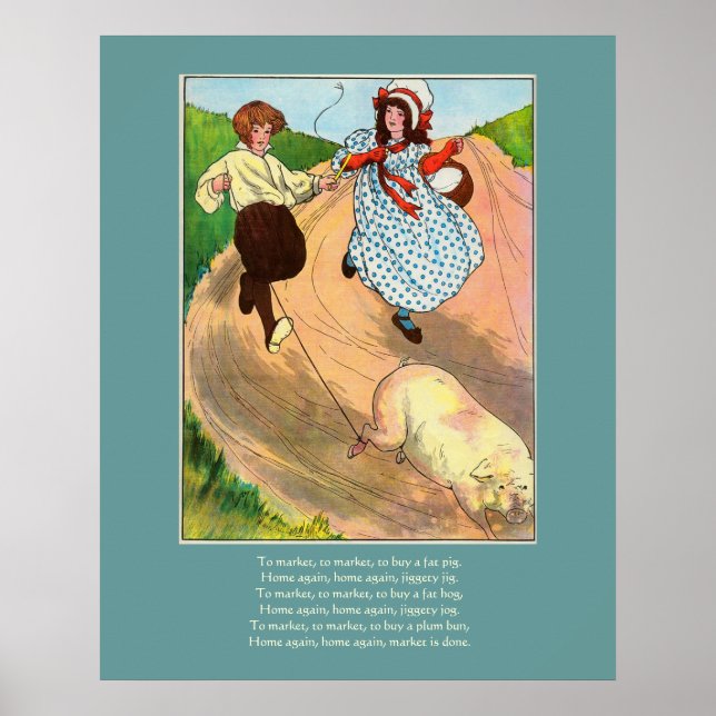 Pôster Comercializar, comercializar, comprar porco gordo. (Frente)