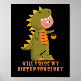 Poster COMÉRCIO MINHA IRMÃ POR Dia de as Bruxas engraçado