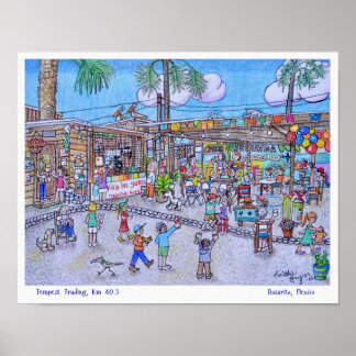 Poster Comércio Tempestade 