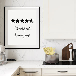 Poster Comeria Aqui Novamente A Classificação Da Cozinha