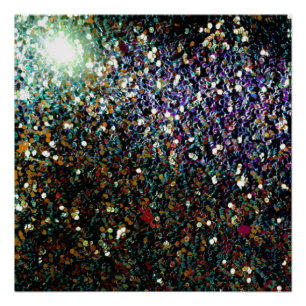 Pôster Cometa brilhante e estrelas