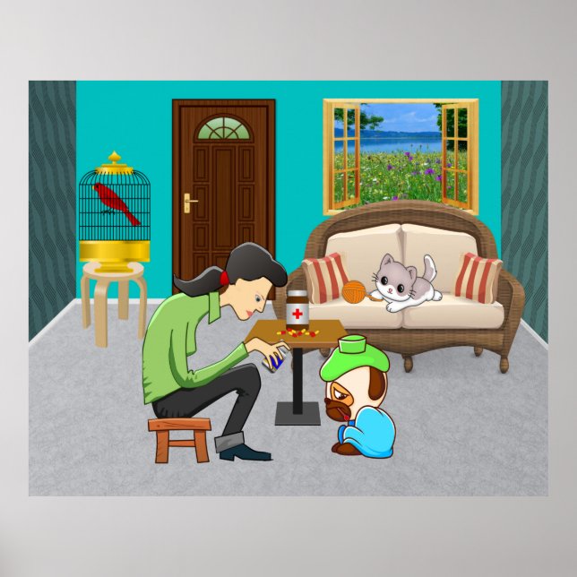 Poster ComfyPaws (Frente)