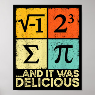 Poster Comi torta e foi delicioso dia engraçado de piada 