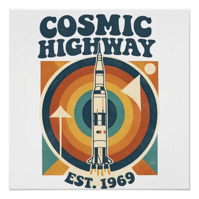 Pôster Comic Highway – Diversão Pop Art para Fãs de Quadr (Frente)