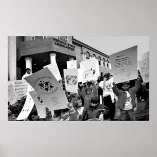 Pôster Comício pelos Sem-Abrigo