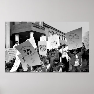 Pôster Comício pelos Sem-Abrigo