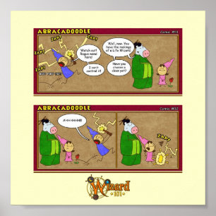Poster cómico de Wizard101 Abracadoodle