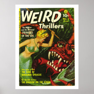 poster cómico do horror estranho dos filmes
