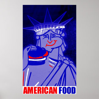 Pôster COMIDA AMERICANA por Nova Iorque Urban59 Studio