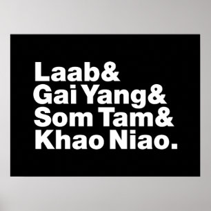 Poster Comida da Rua Isaan Tailandesa