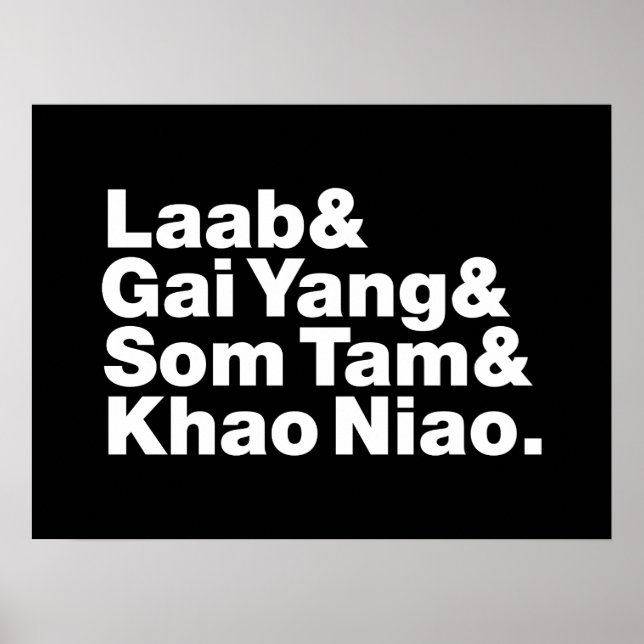 Poster Comida da Rua Isaan Tailandesa (Frente)