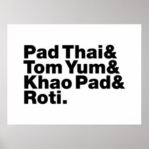 Poster Comida da Rua Tailandesa