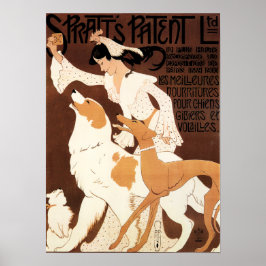 Poster Comida De Cachorro PATENTE SPRATT Vintage Arte Fra