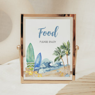 Poster Comida de Chá de fraldas de praia em Conselho