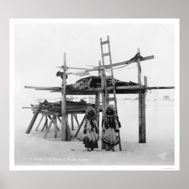 Poster Comida de conservação no Alasca 1916 (Frente)